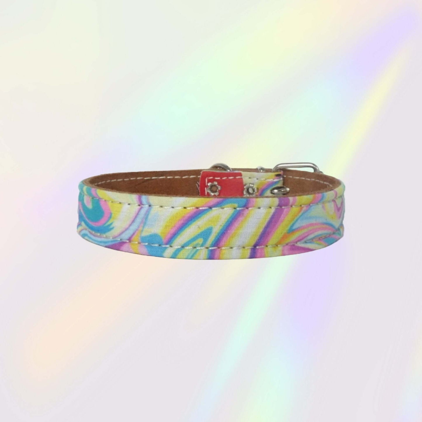 Candy Coast Leather Dog Collar - Pawchou